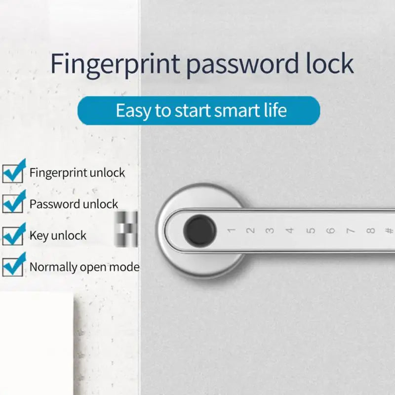 TTlock Smart-Fingerprint Passwort Türschloss Bluetooth Griff Schloss Unterstützung APP Fernbedienung Arbeit Mit TTlock Gateway G2