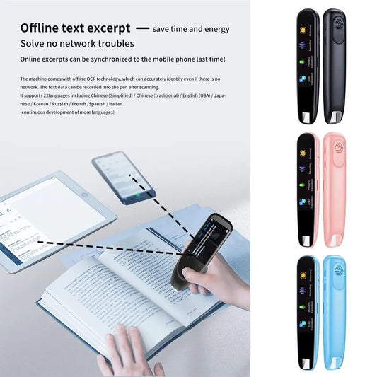 Übersetzer 112 Sprachen Offline-WLAN-Scanning-Übersetzung High Marker Instant und Pen Günstige Sprachscan-Qualität Smart Trans B5B6